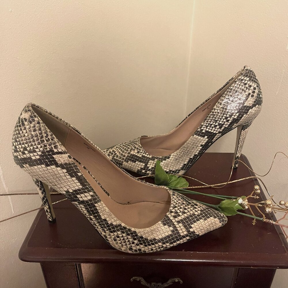 Snake Skin High Heels